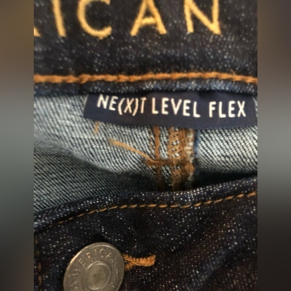 American Eagle Next Level Flex Stretch Slim Straight Jean Dark Denim Sz.32X29” - Picture 4 of 6